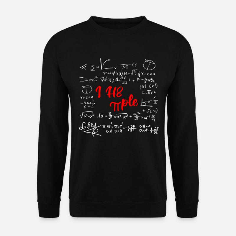 I hate people math - Unisex Sweatshirt - black
