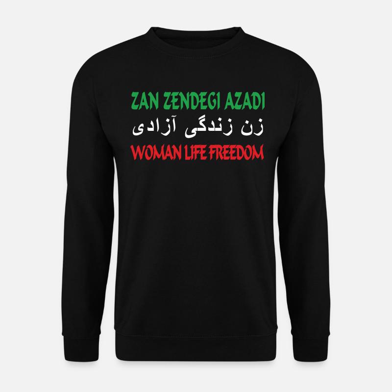 Woman Life Freedom Zan Zendegi Azadi - Unisex Pullover - Schwarz