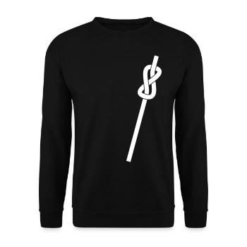 Climbing knots - Unisex Sweatshirt - black - Front - Alina (178cm) & Michal (187cm)
