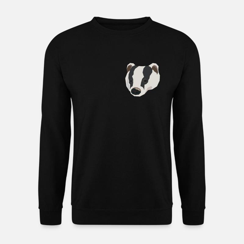 Geometric Badger - Unisex Sweatshirt - black