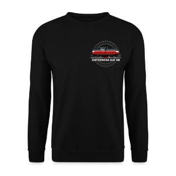 Märklin Unterwegs Auf H0 - Unisex Pullover - Schwarz - Vorne - Alina (178cm) & Michal (187cm)