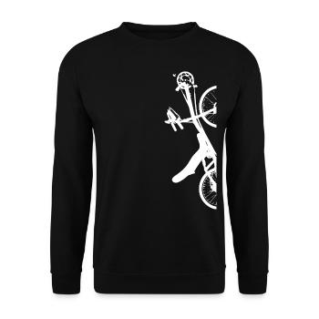 halbes Liegerad - Unisex Pullover - Schwarz - Vorne - Alina (178cm) & Michal (187cm)