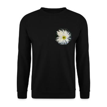 Black and White Design - Unisex Pullover - Schwarz - Vorne - Alina (178cm) & Michal (187cm)