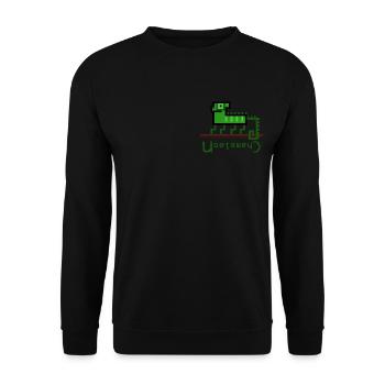 Chameleonlogo - Unisex Sweatshirt - black - Front - Alina (178cm) & Michal (187cm)
