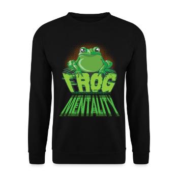 frog - Unisex Sweatshirt - black - Front - Alina (178cm) & Michal (187cm)