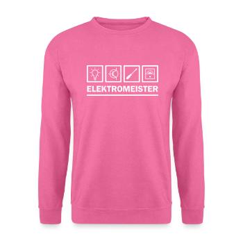 Electric master profession - pictogram icon - Unisex Sweatshirt - pink - Front