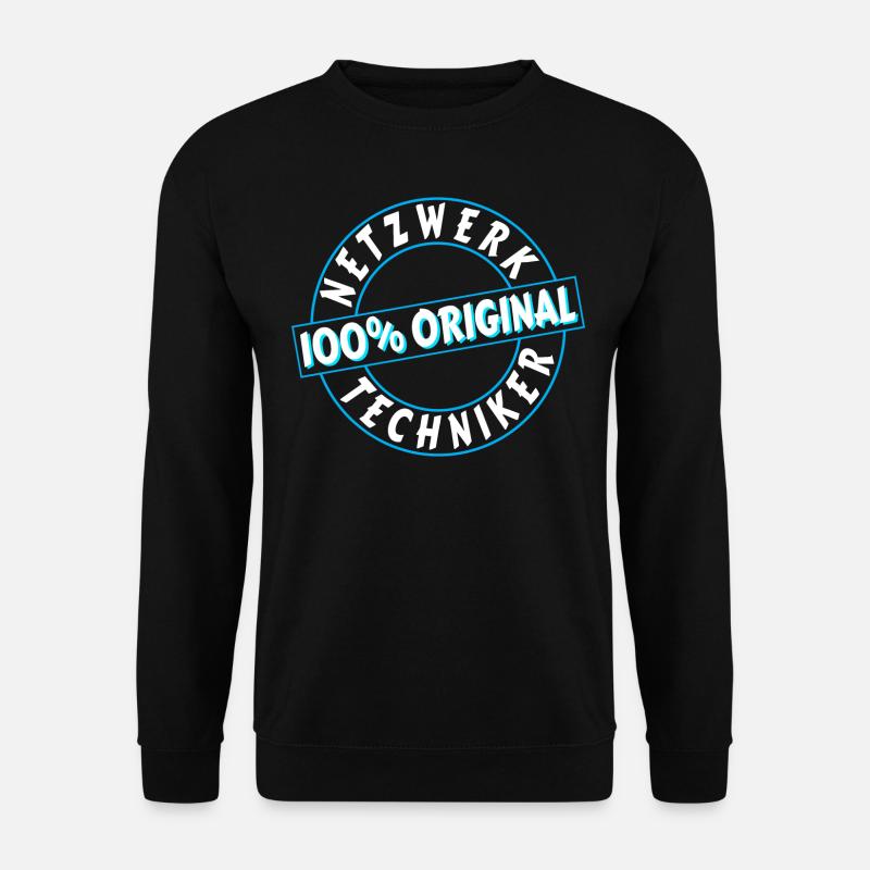Netzwerktechniker Geschenk Geschenkidee Netzwerke - Unisex Pullover - Schwarz