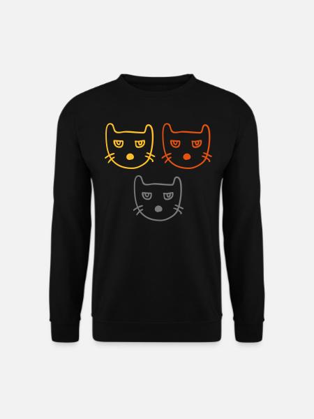 Angry cats - Unisex Sweatshirt - black
