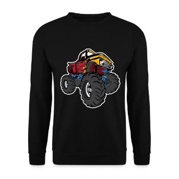 Monster truck - Sweat-shirt Unisexe - noir - Devant - Alina (178cm) & Michal (187cm)