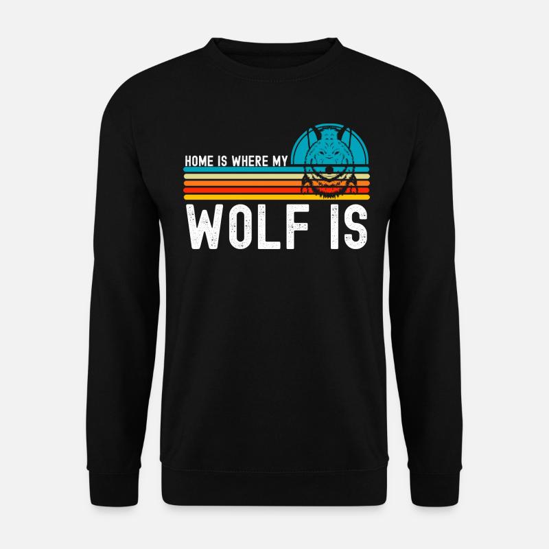 Wolf - Sweat-shirt Unisexe - noir