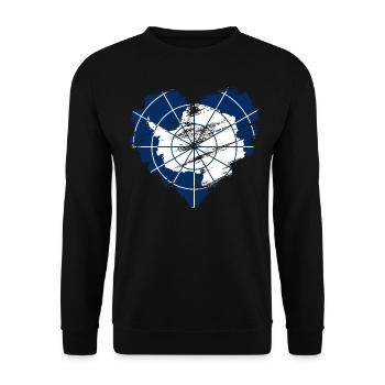 Antarktis - Unisex Pullover - Schwarz - Vorne - Alina (178cm) & Michal (187cm)