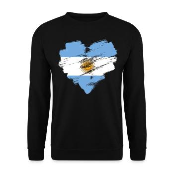 Argentinien - Unisex Pullover - Schwarz - Vorne - Alina (178cm) & Michal (187cm)