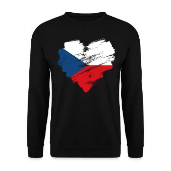 Tschechische Republik - Unisex Pullover - Schwarz - Vorne - Alina (178cm) & Michal (187cm)