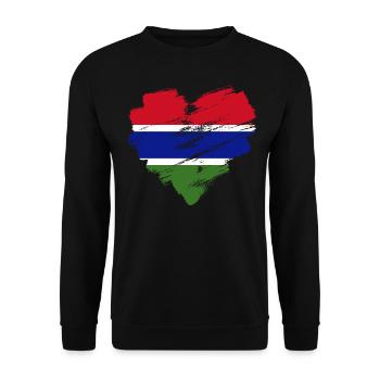 Gambie - Sweat-shirt Unisexe - noir - Devant - Alina (178cm) & Michal (187cm)
