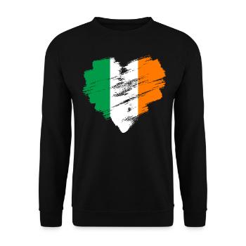 Irlande - Sweat-shirt Unisexe - noir - Devant - Alina (178cm) & Michal (187cm)