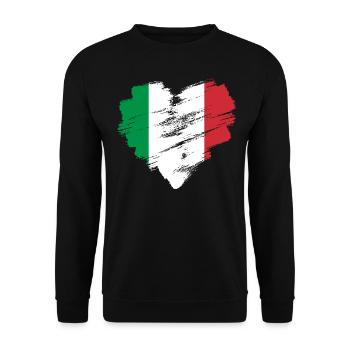 Italie - Sweat-shirt Unisexe - noir - Devant - Alina (178cm) & Michal (187cm)