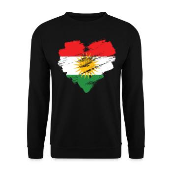 Kurdistan - Sweat-shirt Unisexe - noir - Devant - Alina (178cm) & Michal (187cm)