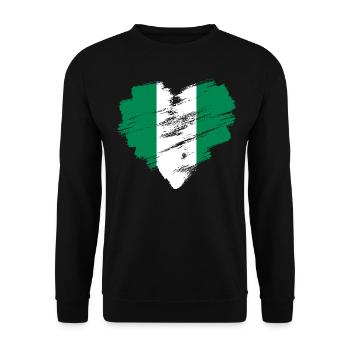 Nigéria - Sweat-shirt Unisexe - noir - Devant - Alina (178cm) & Michal (187cm)