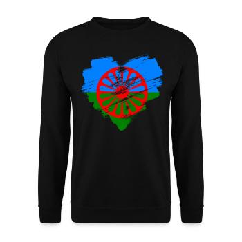 Roma - Unisex Sweatshirt - black - Front - Alina (178cm) & Michal (187cm)
