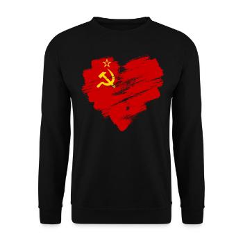 Soviet Union - Unisex Sweatshirt - black - Front - Alina (178cm) & Michal (187cm)