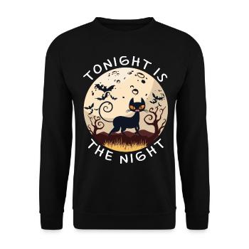 Tonight Is The Night - Unisex Sweatshirt - black - Front - Alina (178cm) & Michal (187cm)