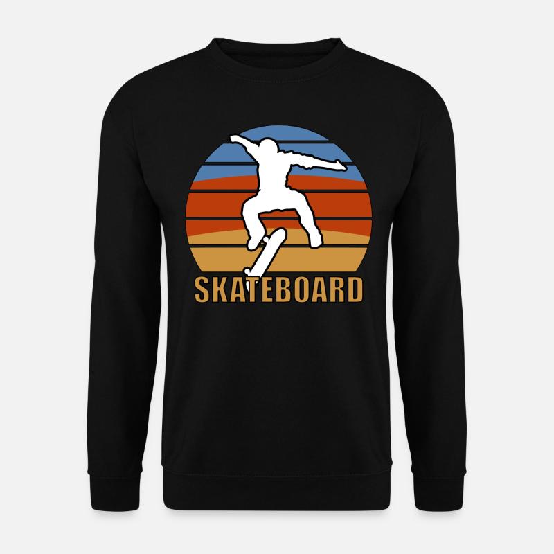 Sk8 skateboard skateboard skateboard skateboard - Unisex Sweatshirt - black