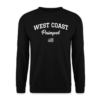 WEST COAST Paimpol drapeau breton - Sweat-shirt Unisexe - noir - Devant - Alina (178cm) & Michal (187cm)