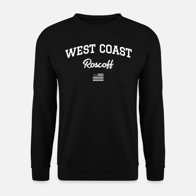 WEST COAST Roscoff drapeau breton - Sweat-shirt Unisexe - noir