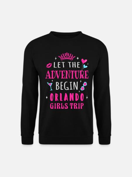 Girls Trip Orlando, Let the adventure begin - Unisex Sweatshirt - black