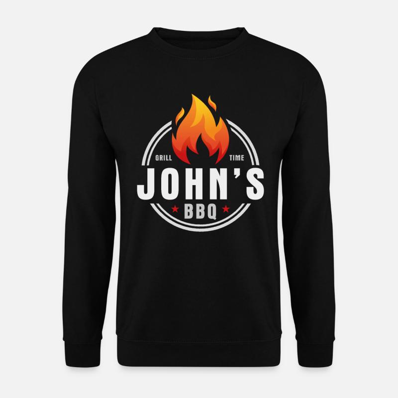 Johns BBQ - Unisex Pullover - Schwarz