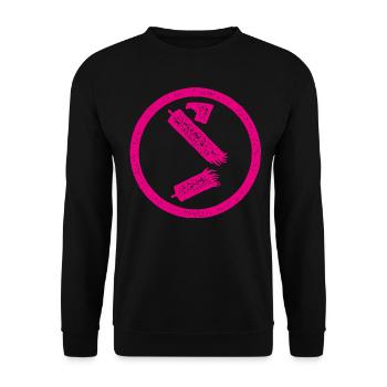 Rayon de symbole Antifa détruit - Sweat-shirt Unisexe - noir - Devant - Alina (178cm) & Michal (187cm)