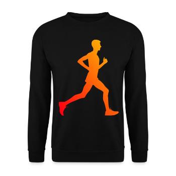 Damen Cross Country Running Jogging Running - Unisex Pullover - Schwarz - Vorne - Alina (178cm) & Michal (187cm)