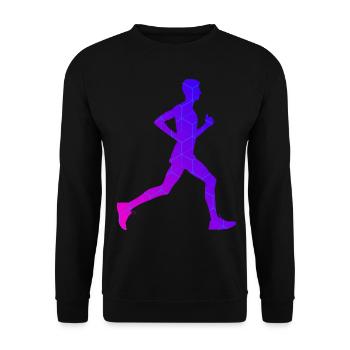 Course à pied Femme Jogging Jogging Homme - Sweat-shirt Unisexe - noir - Devant - Alina (178cm) & Michal (187cm)
