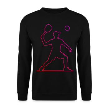Women's Pickleball Play Racquetball Pickleball - Unisex Sweatshirt - black - Front - Alina (178cm) & Michal (187cm)