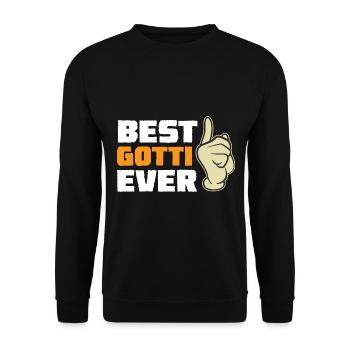 Best Gotti Ever Taufgotti Firmgotti Patin - Unisex Pullover - Schwarz - Vorne - Alina (178cm) & Michal (187cm)