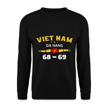 Vietnam Veteran - Unisex Pullover - Schwarz - Vorne - Alina (178cm) & Michal (187cm)
