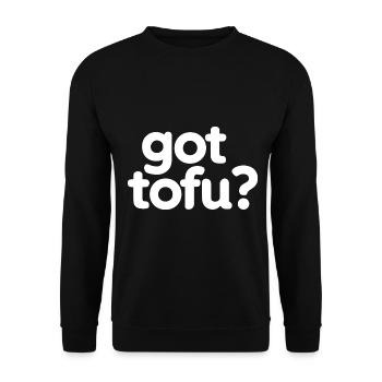 Tofu Lustiges - Unisex Pullover - Schwarz - Vorne - Alina (178cm) & Michal (187cm)
