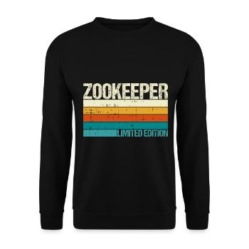 Zoowärter - Unisex Pullover - Schwarz - Vorne - Alina (178cm) & Michal (187cm)