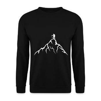 Montagne - Randonnée - (14) - Sweat-shirt Unisexe - noir - Devant - Alina (178cm) & Michal (187cm)