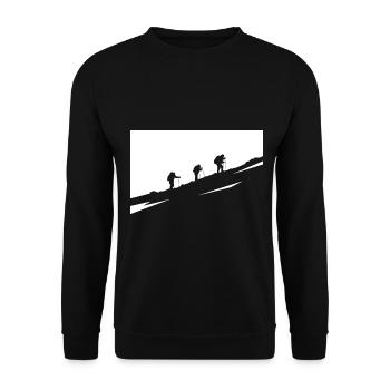 Wandern - (4) - Unisex Pullover - Schwarz - Vorne - Alina (178cm) & Michal (187cm)