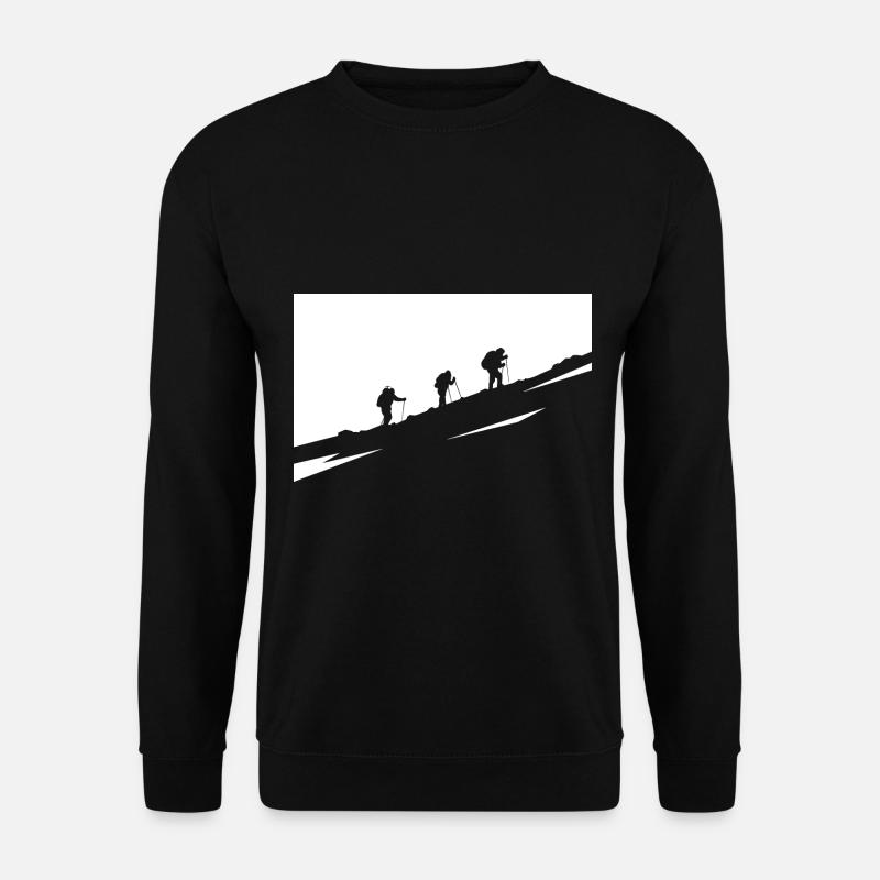 Wandern - (8) - Unisex Pullover - Schwarz