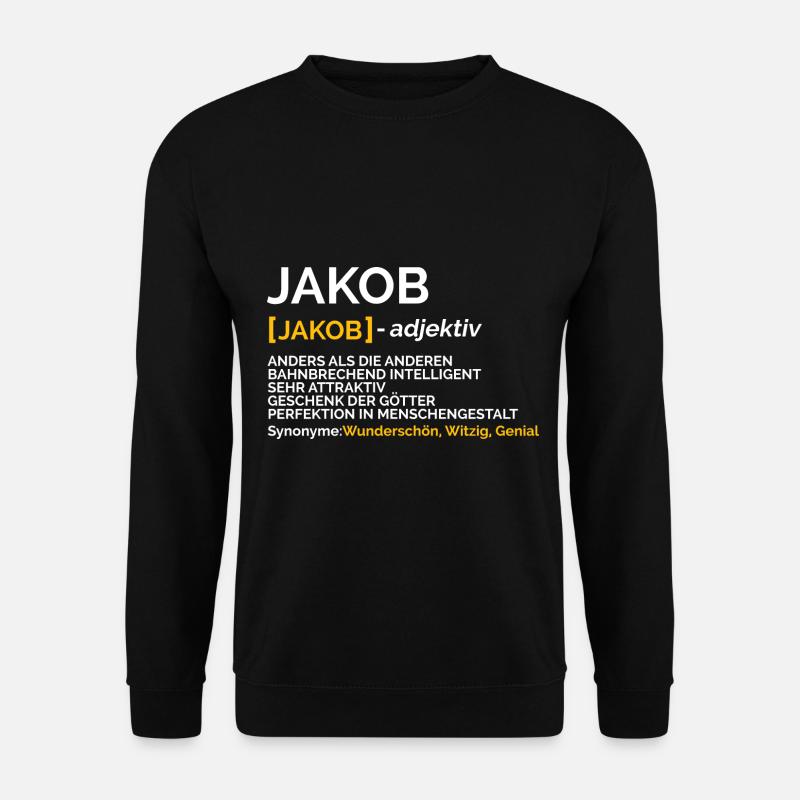 Jakob - Unisex Pullover - Schwarz