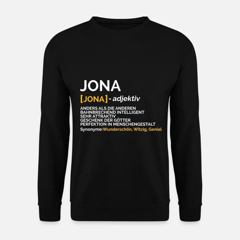 Jona - Unisex Pullover - Schwarz