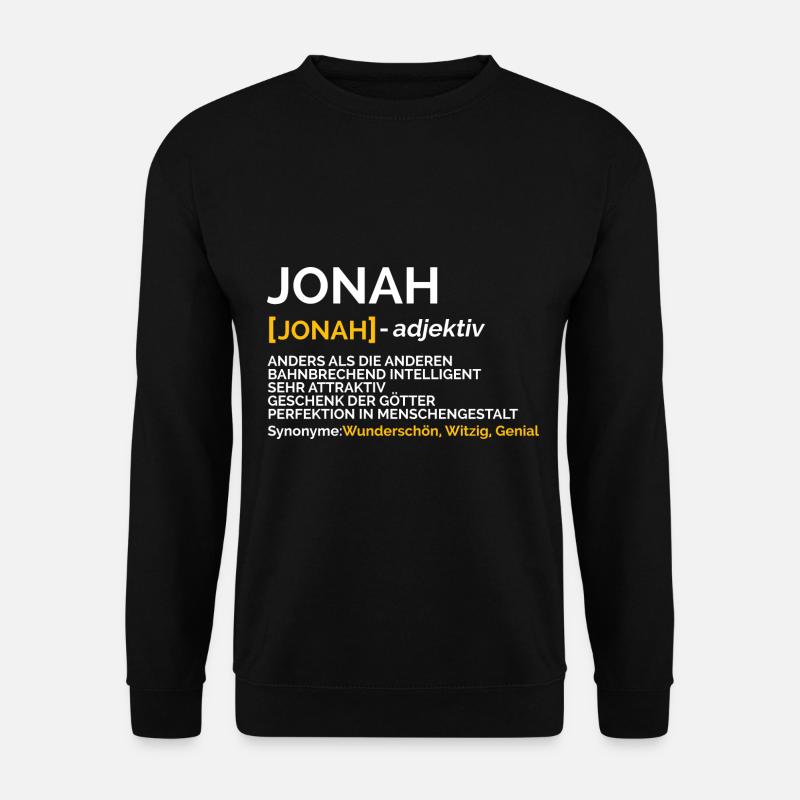 Jonah - Unisex Pullover - Schwarz