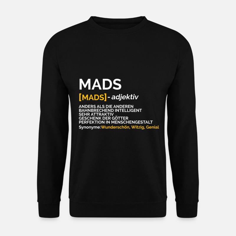 Mads - Unisex Pullover - Schwarz