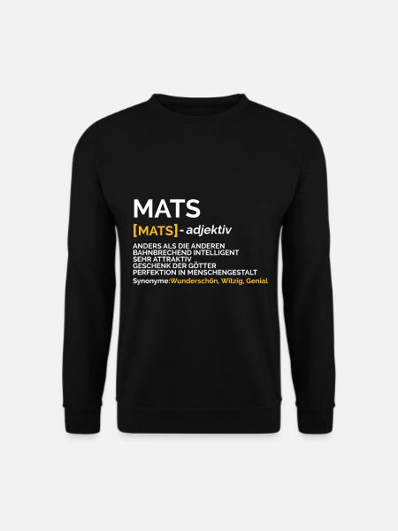 Mats - Unisex Pullover - Schwarz