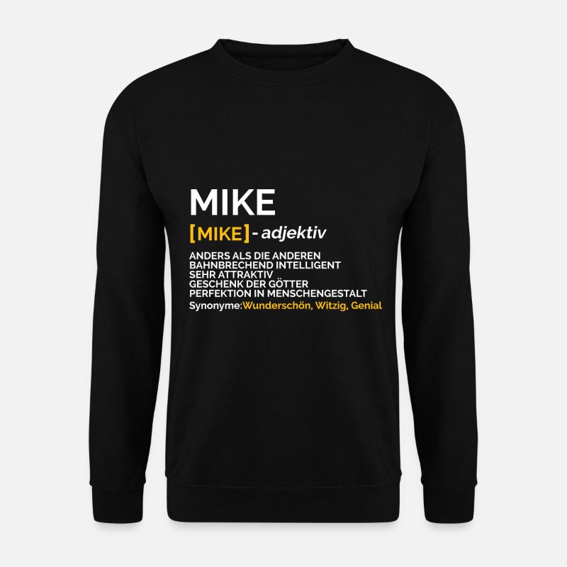 Mike - Unisex Pullover - Schwarz