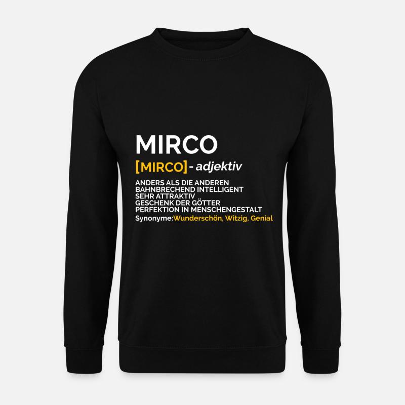 Mirco - Unisex Pullover - Schwarz