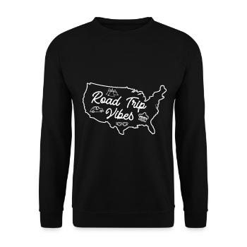 Traveller Flight Vacation - Sweat-shirt Unisexe - noir - Devant - Alina (178cm) & Michal (187cm)