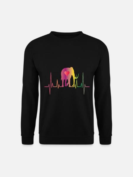 Mammut Ausgestorbener Elefant Geschenk - Unisex Pullover - Schwarz